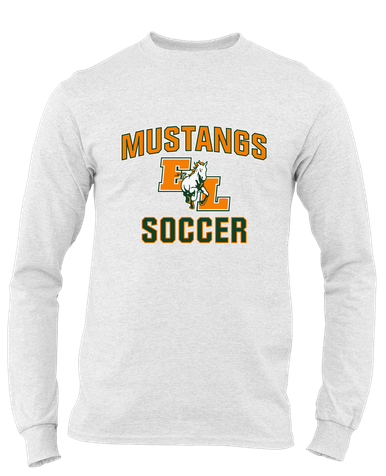 East Lincoln Mustangs Soccer #1 Men's Premium LS T-Shirt