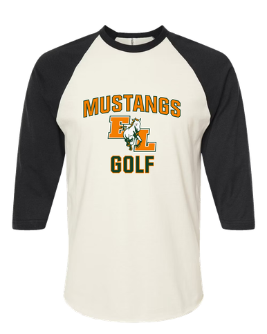 East Lincoln Mustangs Golf Men's Baseball T-Shirt