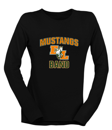 East Lincoln Mustangs Band # 1 Women's LS T-Shirt