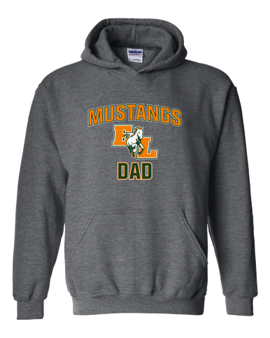 East Lincoln Mustangs Dad Men's Hoodie