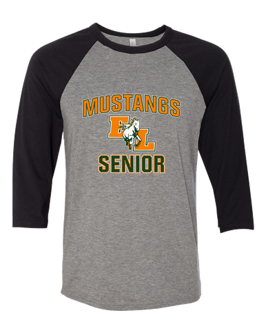East Lincoln Mustangs Senior #1 Women's Baseball T-Shirt