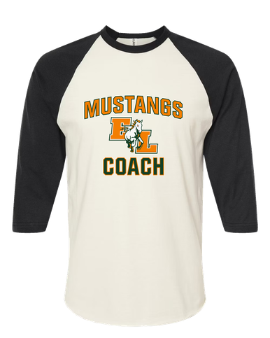 East Lincoln Mustangs Coach Women's Baseball T-Shirt