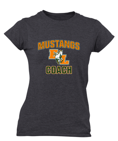 East Lincoln Mustangs Coach Women's Premium SS T-Shirt