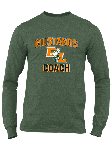 East Lincoln Mustangs Coach Men's Premium LS T-Shirt