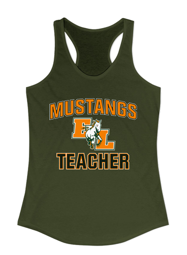 East Lincoln Mustangs Teacher Women's Tank Top
