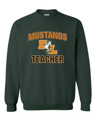 East Lincoln Mustangs Teacher Men's Sweatshirt