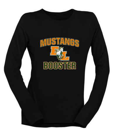 East Lincoln Mustangs Booster Women's LS T-Shirt
