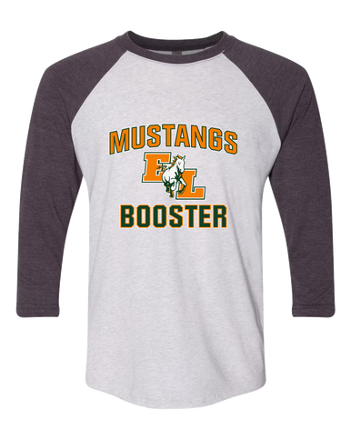 East Lincoln Mustangs Booster Men's Baseball T-Shirt
