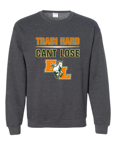 East Lincoln Mustangs Train Hard, Can't Lose Men's Sweatshirt