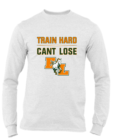 East Lincoln Mustangs Train Hard, Can't Lose Men's Premium LS T-Shirt