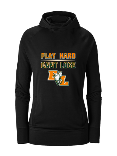East Lincoln Mustangs Play Hard, Can't Lose Women's Hoodie