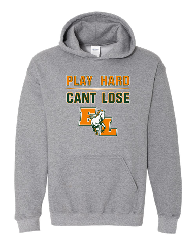 East Lincoln Mustangs Play Hard, Can't Lose Men's Hoodie