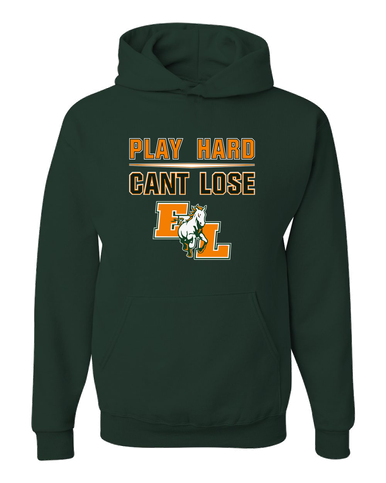 East Lincoln Mustangs Play Hard, Can't Lose Men's Premium Hoodie