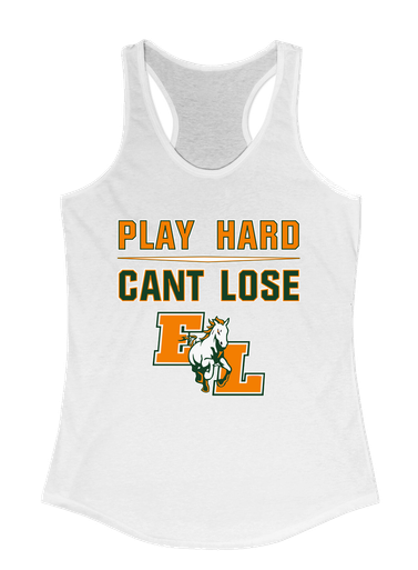East Lincoln Mustangs Play Hard, Can't Lose Women's Tank Top