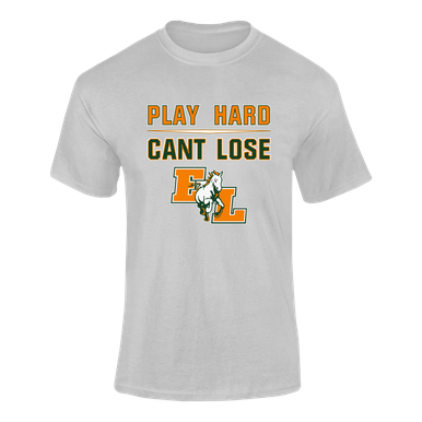 East Lincoln Mustangs Play Hard, Can't Lose Men's SS T-Shirt