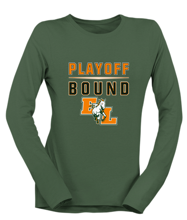 East Lincoln Mustangs Playoff Bound Women's LS T-Shirt