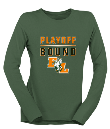 East Lincoln Mustangs Playoff Bound Women's Premium LS T-Shirt