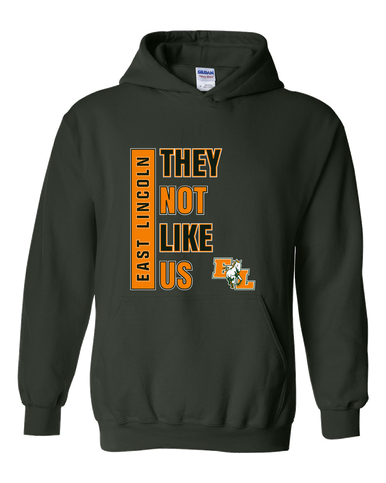East Lincoln Mustangs They Not Like Us #1 Men's Hoodie