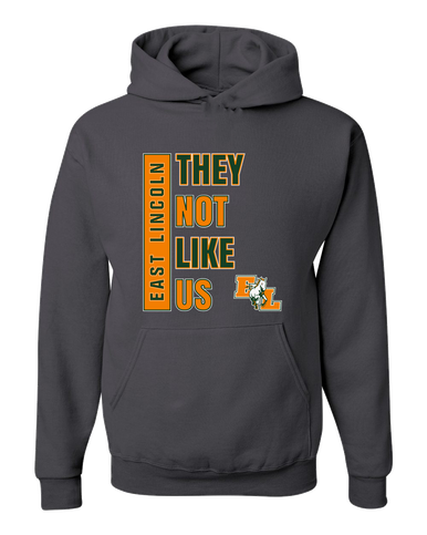 East Lincoln Mustangs They Not Like Us #1 Men's Premium Hoodie