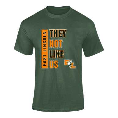 East Lincoln Mustangs They Not Like Us #1 Men's SS T-Shirt