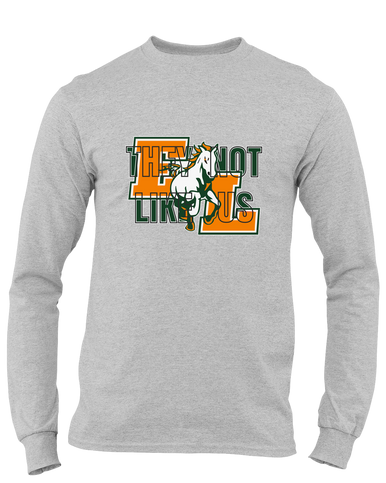 East Lincoln Mustangs They Not Like Us #2 Men's LS T-Shirt