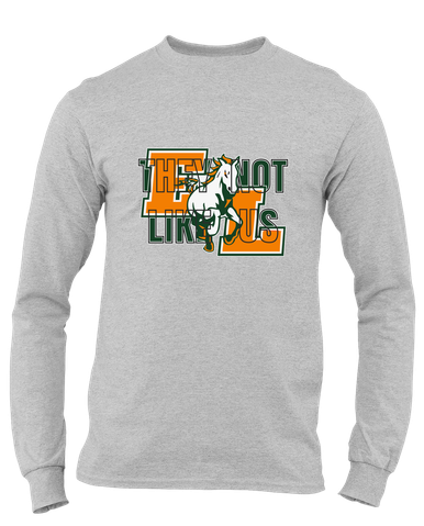 East Lincoln Mustangs They Not Like Us #2 Men's Premium LS T-Shirt