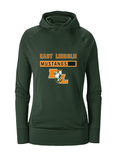 East Lincoln Mustangs Mascot #7 Women's Hoodie