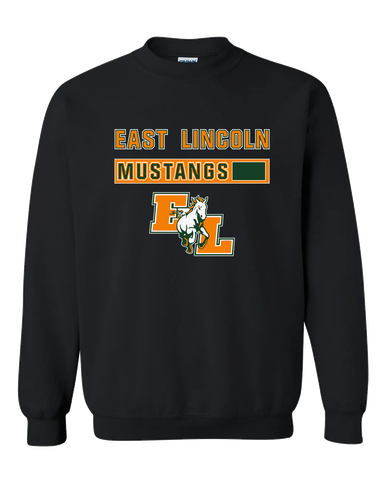 East Lincoln Mustangs Mascot #7 Men's Sweatshirt