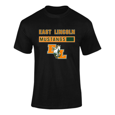 East Lincoln Mustangs Mascot #7 Men's SS T-Shirt