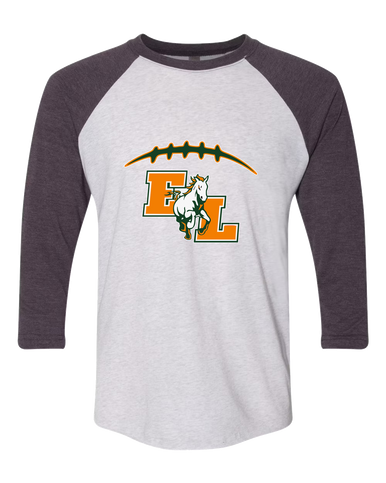 East Lincoln Mustangs Football #2 Men's Baseball T-Shirt