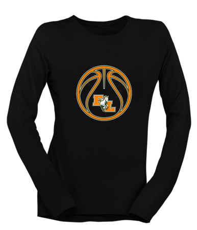 East Lincoln Mustangs Basketball #2 Women's LS T-Shirt