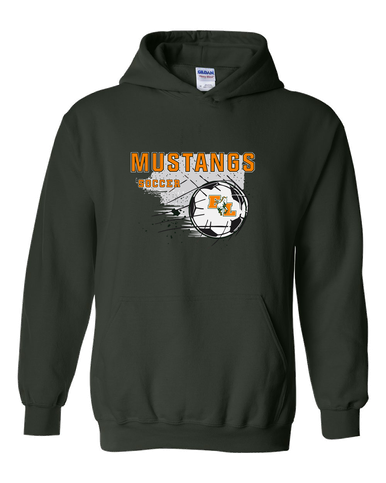 East Lincoln Mustangs Soccer #2 Men's Hoodie