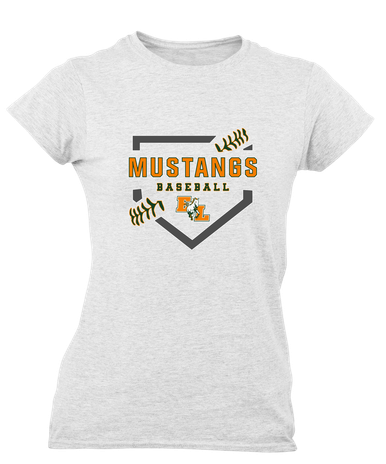 East Lincoln Mustangs Baseball #2 Women's SS T-Shirt