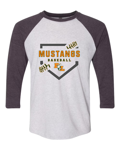East Lincoln Mustangs Baseball #2 Men's Baseball T-Shirt