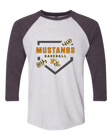 East Lincoln Mustangs Baseball #2 Women's Baseball T-Shirt