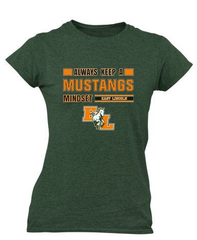 East Lincoln Mustangs Mindset Women's SS T-Shirt