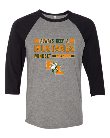 East Lincoln Mustangs Mindset Women's Baseball T-Shirt