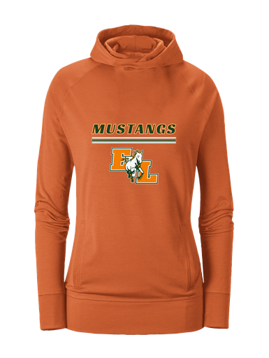 East Lincoln Mustangs Mascot #8 Women's Hoodie