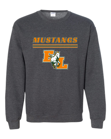 East Lincoln Mustangs Mascot #8 Men's Sweatshirt