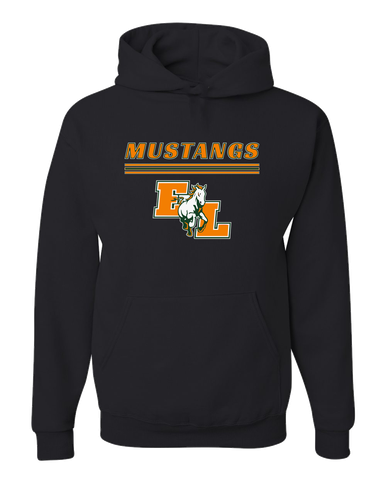 East Lincoln Mustangs Mascot #8 Men's Premium Hoodie