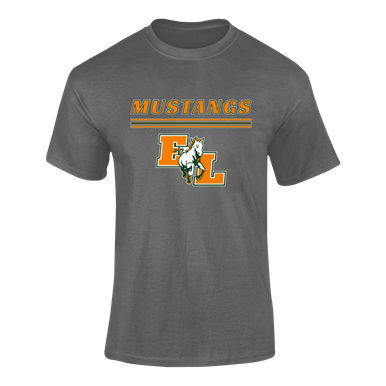 East Lincoln Mustangs Mascot #8 Men's SS T-Shirt