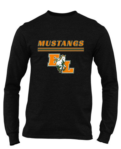 East Lincoln Mustangs Mascot #8 Men's Premium LS T-Shirt