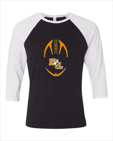East Lincoln Mustangs Football #4 Men's Baseball T-Shirt