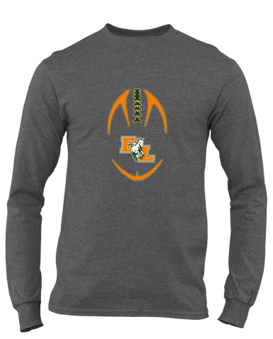 East Lincoln Mustangs Football #4 Men's LS T-Shirt