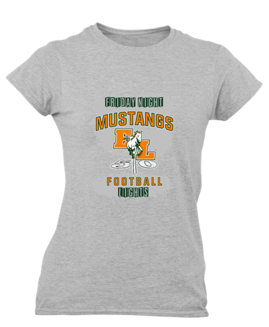 East Lincoln Mustangs Football #6 Women's SS T-Shirt