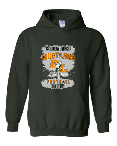 East Lincoln Mustangs Football #6 Men's Hoodie