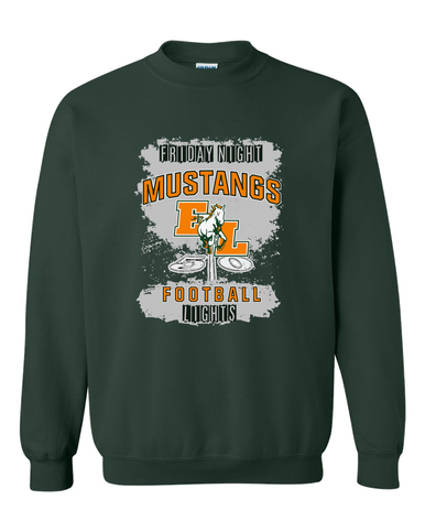 East Lincoln Mustangs Football #6 Men's Sweatshirt