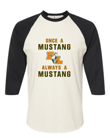 East Lincoln Mustangs Once A Men's Baseball T-Shirt
