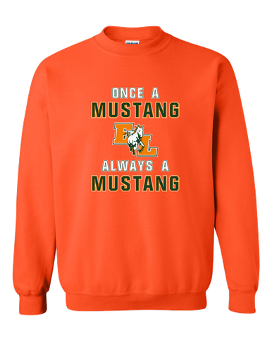 East Lincoln Mustangs Once A Men's Sweatshirt