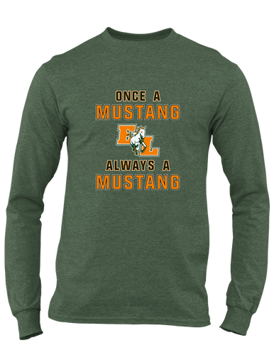 East Lincoln Mustangs Once A Men's Premium LS T-Shirt